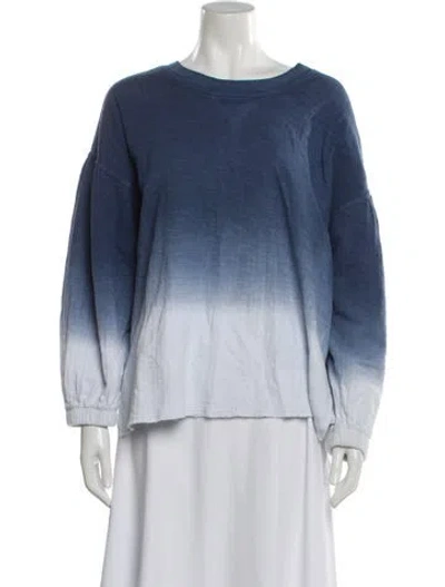 Pre-owned Apiece Apart Bateau Neckline Long Sleeve Sweatshirt In Multi