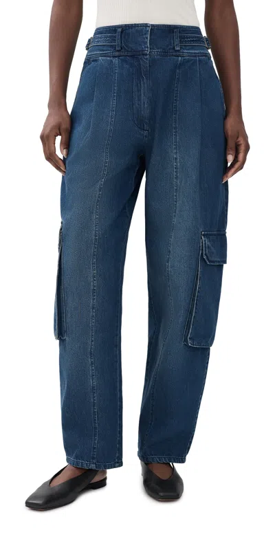 Apiece Apart Belle Whistle Cargo Jeans Bluey