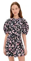Apiece Apart Bettina Mini Dress In Garden Floral In Garden Floral Midnight
