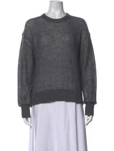 Pre-owned Apiece Apart Cashmere Crew Neck Sweater In Blue