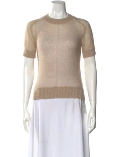 Pre-owned Apiece Apart Cashmere Crew Neck Sweater In Neutral