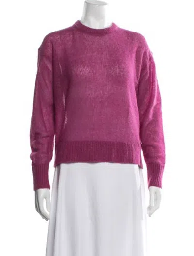 Pre-owned Apiece Apart Cashmere Crew Neck Sweater In Pink