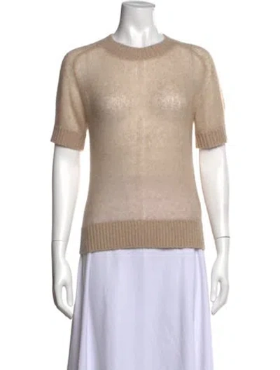 Pre-owned Apiece Apart Cashmere Crew Neck Sweater W/ Tags In Neutrals