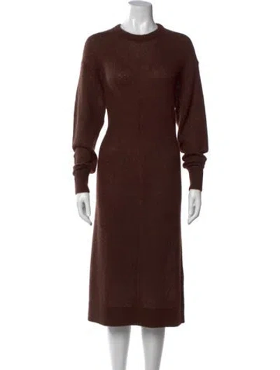 Pre-owned Apiece Apart Cashmere Midi Length Dress W/ Tags In Brown
