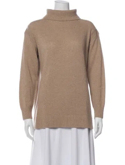 Pre-owned Apiece Apart Cashmere Turtleneck Sweater In Neutral