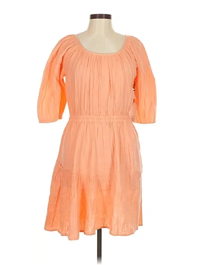 Apiece Apart Casual Dress In Orange
