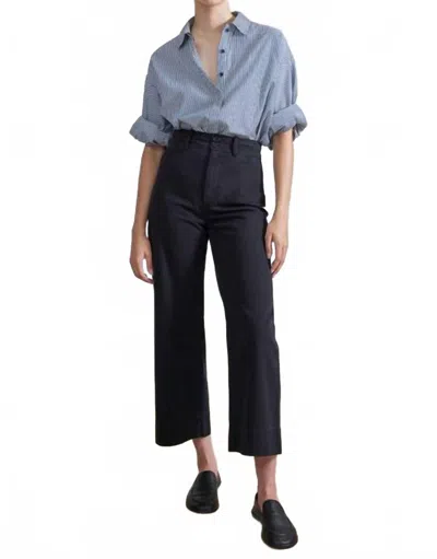 Apiece Apart Chino Merida Pant In Black In Blue
