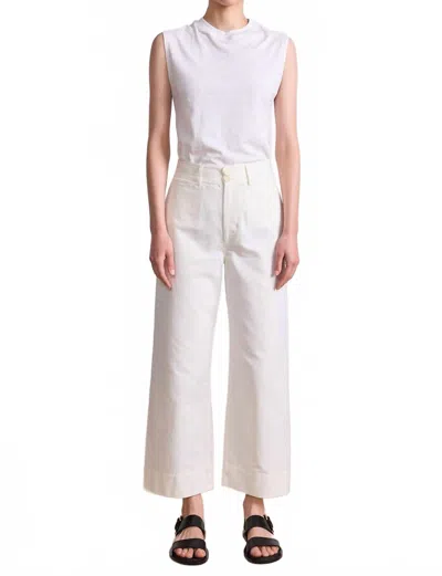 Apiece Apart Classic Merida Pant In Cream In White