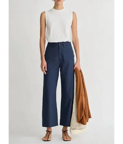Apiece Apart Classic Merida Pant In Navy In Blue