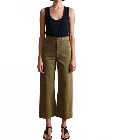 Apiece Apart Classic Merida Pants In Olive In Green