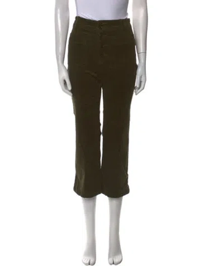 Pre-owned Apiece Apart Corduroy Straight Leg Pants In Green