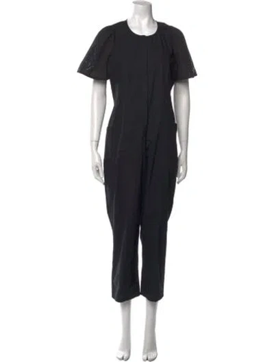 Pre-owned Apiece Apart Crew Neck Jumpsuit In Black