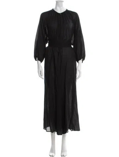 Pre-owned Apiece Apart Crew Neck Jumpsuit In Black