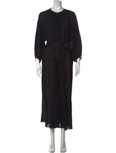 Pre-owned Apiece Apart Crew Neck Jumpsuit In Black