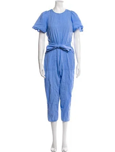 Pre-owned Apiece Apart Crew Neck Jumpsuit In Blue