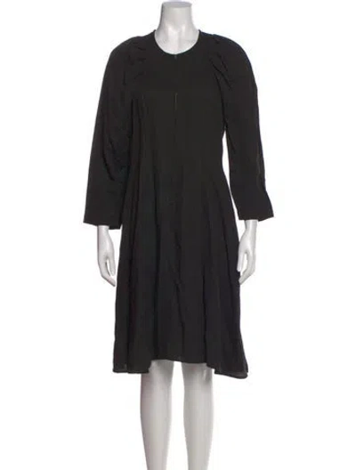 Pre-owned Apiece Apart Crew Neck Knee-length Dress In Black