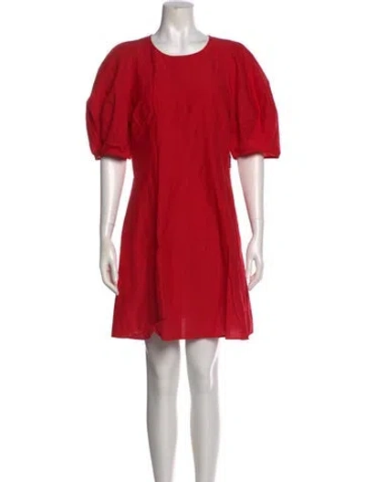 Pre-owned Apiece Apart Crew Neck Knee-length Dress W/ Tags In Red