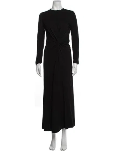 Pre-owned Apiece Apart Crew Neck Long Dress In Black