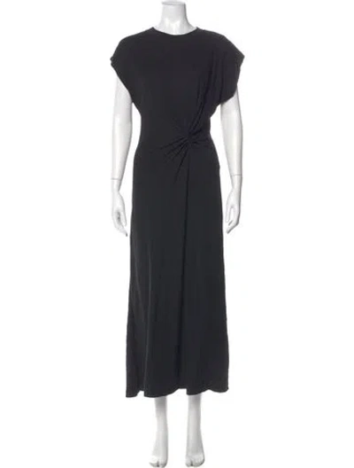 Pre-owned Apiece Apart Crew Neck Long Dress In Blue