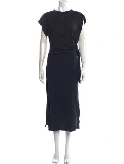 Pre-owned Apiece Apart Crew Neck Long Dress In Blue