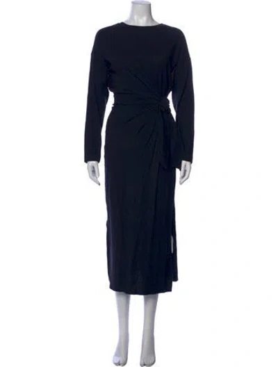 Pre-owned Apiece Apart Crew Neck Long Dress In Blue