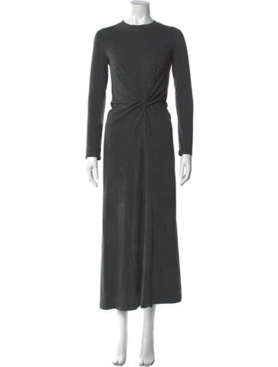 Pre-owned Apiece Apart Crew Neck Long Dress In Gray