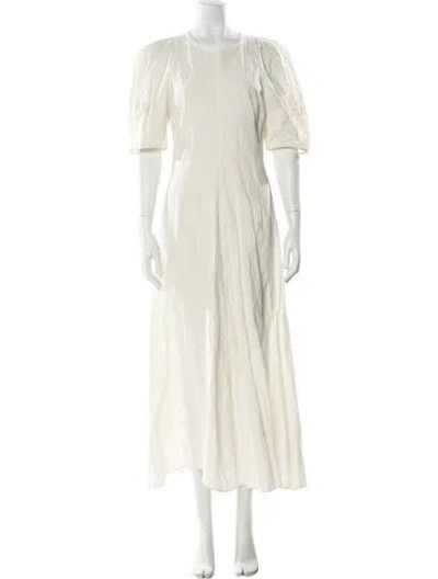 Pre-owned Apiece Apart Crew Neck Long Dress In Gray