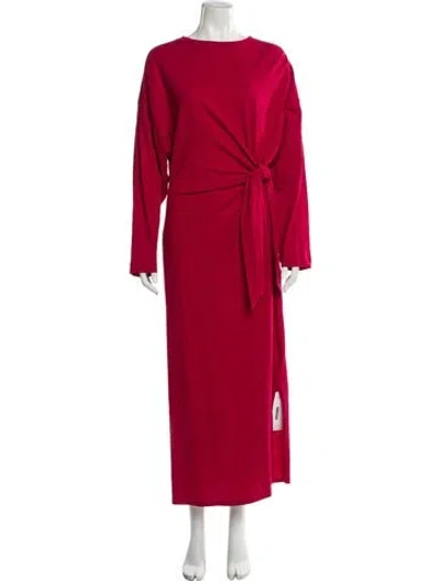 Pre-owned Apiece Apart Crew Neck Long Dress In Pink