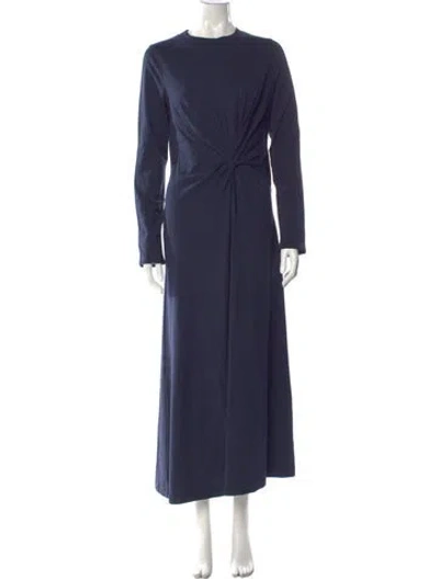 Pre-owned Apiece Apart Crew Neck Long Dress W/ Tags In Blue