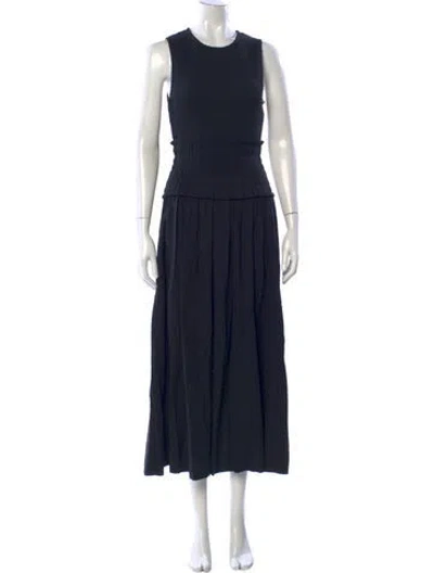 Pre-owned Apiece Apart Crew Neck Long Dress W/ Tags In Blue