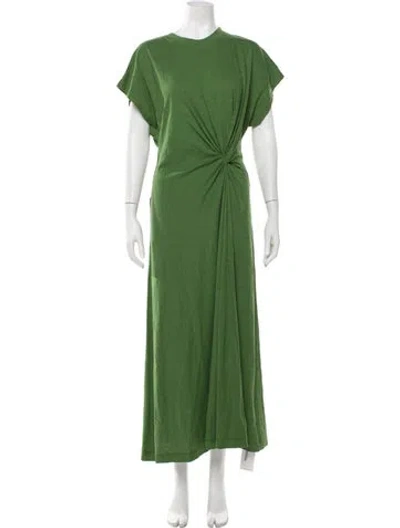 Pre-owned Apiece Apart Crew Neck Long Dress W/ Tags In Green