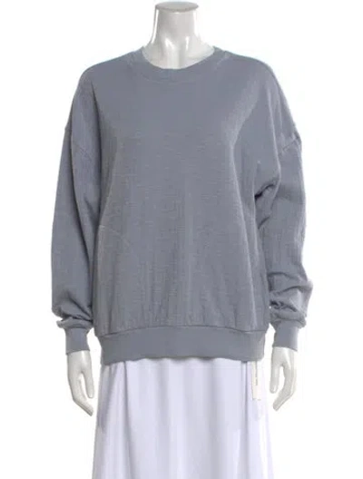 Pre-owned Apiece Apart Crew Neck Long Sleeve Sweatshirt In Gray