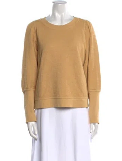 Pre-owned Apiece Apart Crew Neck Long Sleeve Sweatshirt In Neutral