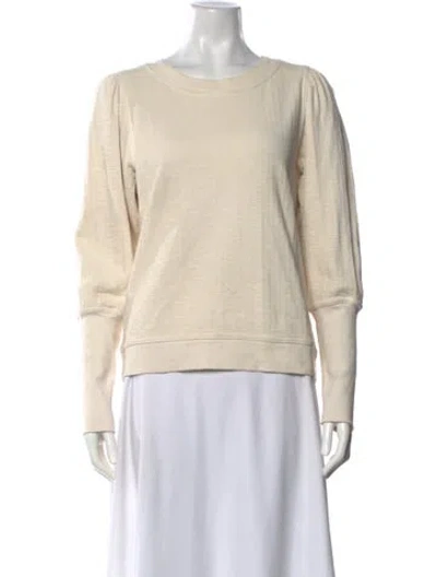 Pre-owned Apiece Apart Crew Neck Long Sleeve Sweatshirt In Neutral