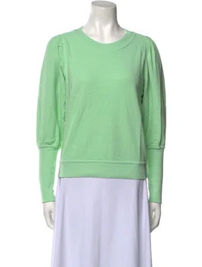Pre-owned Apiece Apart Crew Neck Long Sleeve Sweatshirt W/ Tags In Green