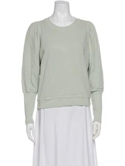 Pre-owned Apiece Apart Crew Neck Long Sleeve Top In Green