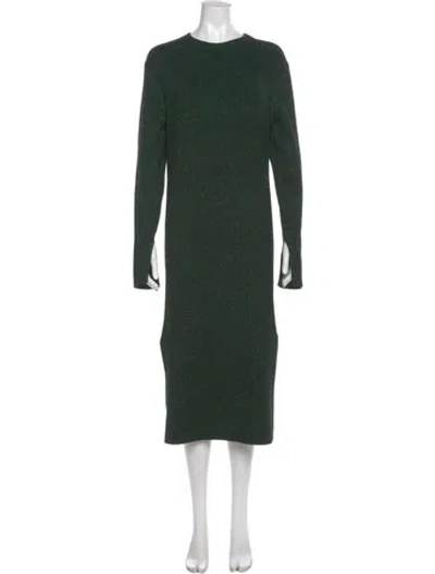 Pre-owned Apiece Apart Crew Neck Midi Length Dress In Multi