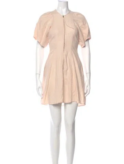 Pre-owned Apiece Apart Crew Neck Mini Dress In Pink