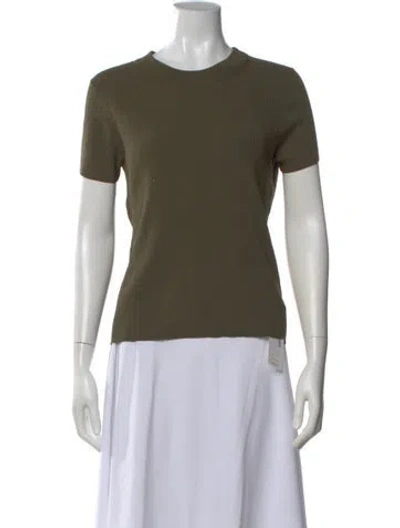 Pre-owned Apiece Apart Crew Neck Short Sleeve Top In Green
