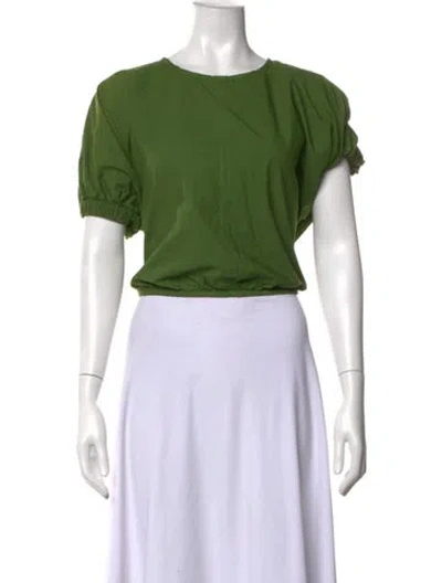 Pre-owned Apiece Apart Crew Neck Short Sleeve Top In Green