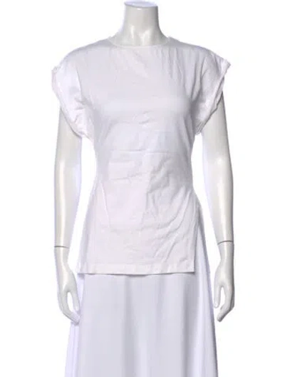 Pre-owned Apiece Apart Crew Neck Short Sleeve Top In Neutral
