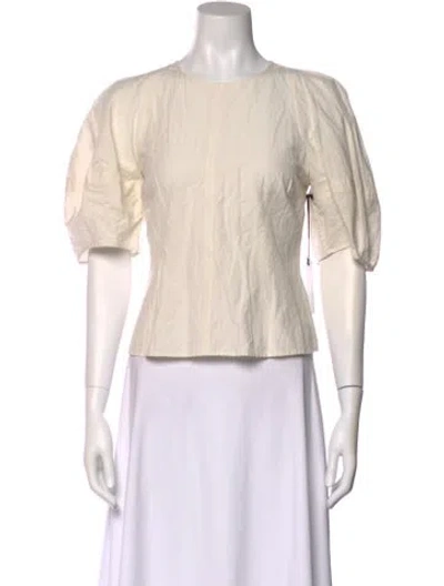 Pre-owned Apiece Apart Crew Neck Short Sleeve Top W/ Tags In Neutral