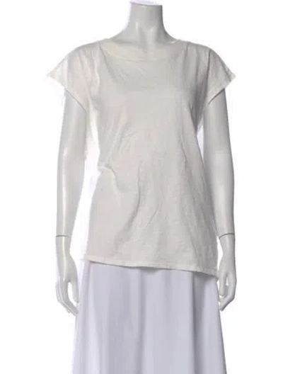 Pre-owned Apiece Apart Crew Neck Short Sleeve T-shirt In White