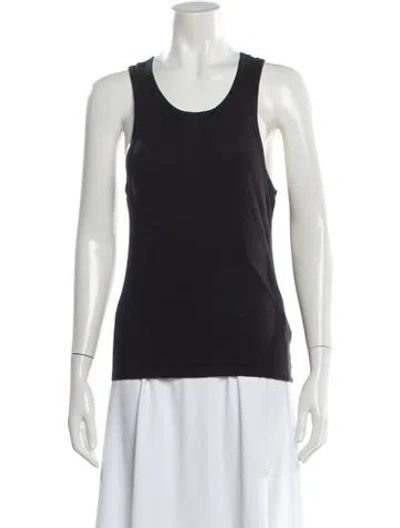 Pre-owned Apiece Apart Crew Neck Sleeveless Top In Black