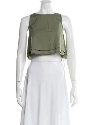 Pre-owned Apiece Apart Crew Neck Sleeveless Top In Neutral