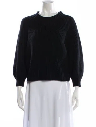 Pre-owned Apiece Apart Crew Neck Sweater In Black