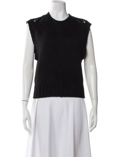 Pre-owned Apiece Apart Crew Neck Sweater In Black