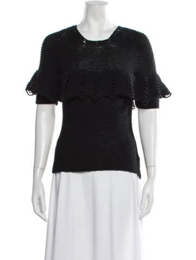 Pre-owned Apiece Apart Crew Neck Sweater In Black