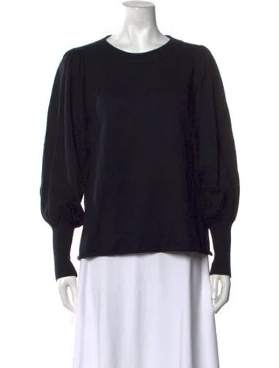 Pre-owned Apiece Apart Crew Neck Sweater In Black