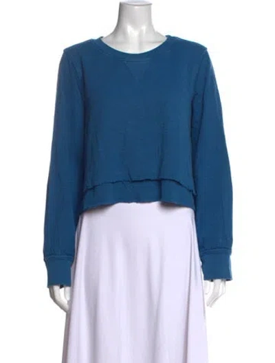 Pre-owned Apiece Apart Crew Neck Sweater In Blue